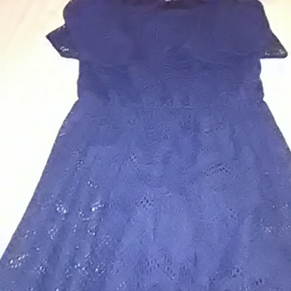 Long blue dress